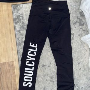 Lululemon x SoulCycle black leggings, size 6
